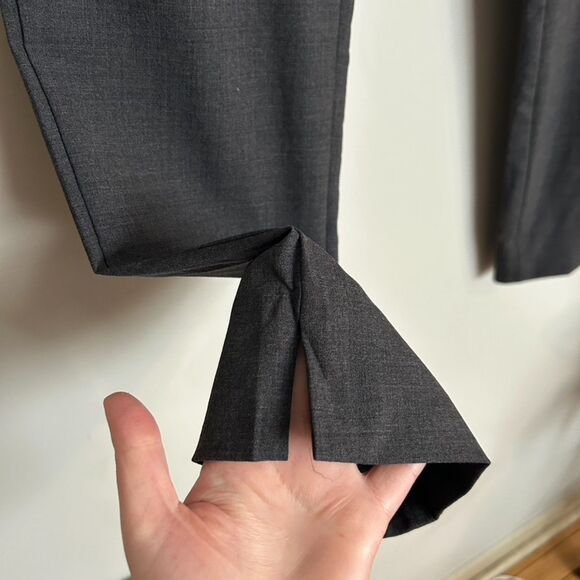 Everlane Women's The Slim Wool Trouser - Charcoal Gray - Picture 6 of 9